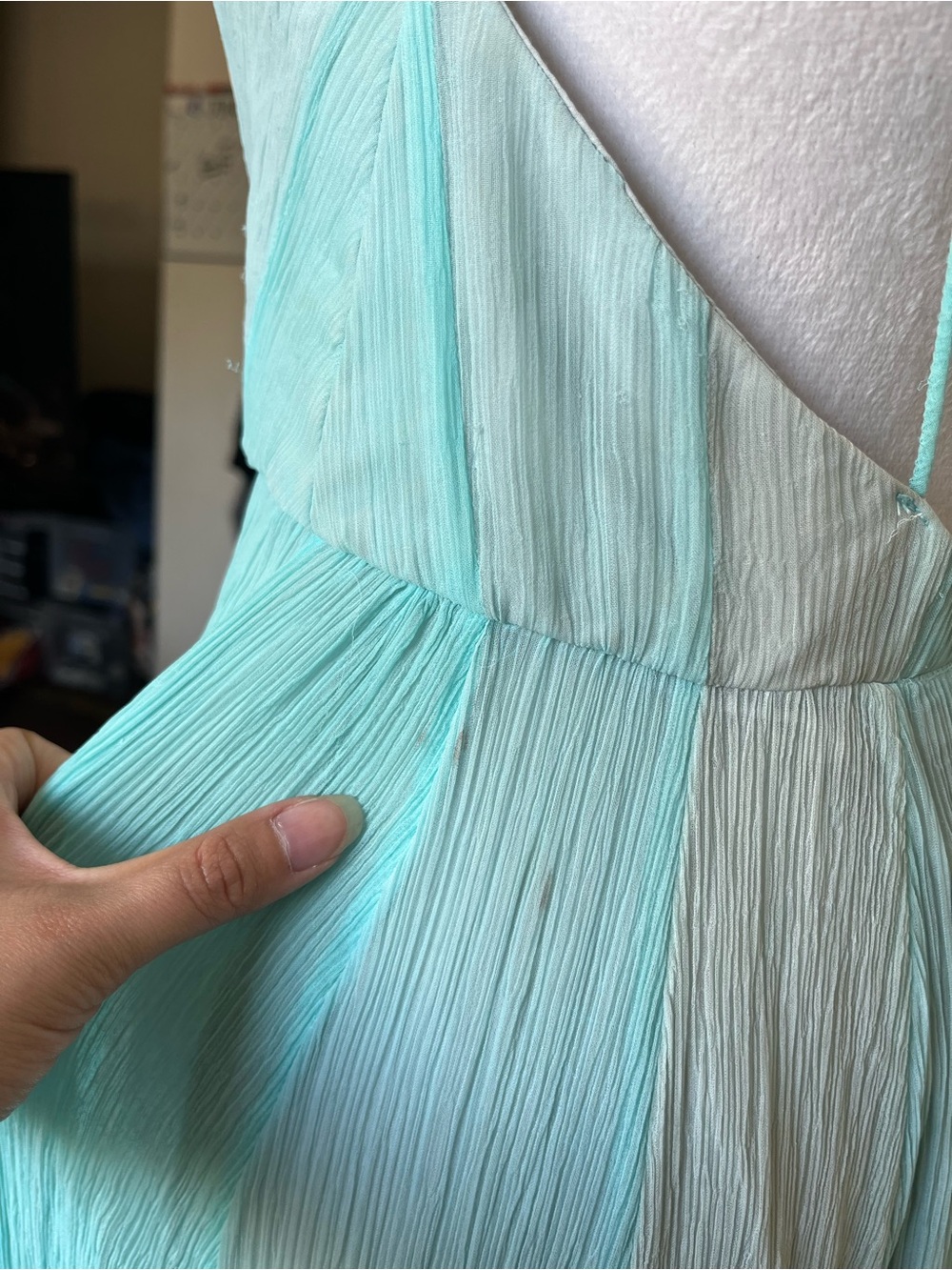 Kimchi Blue Mermaidcore Blue High-Low Maxi Dress size 6 - Picture 6 of 8